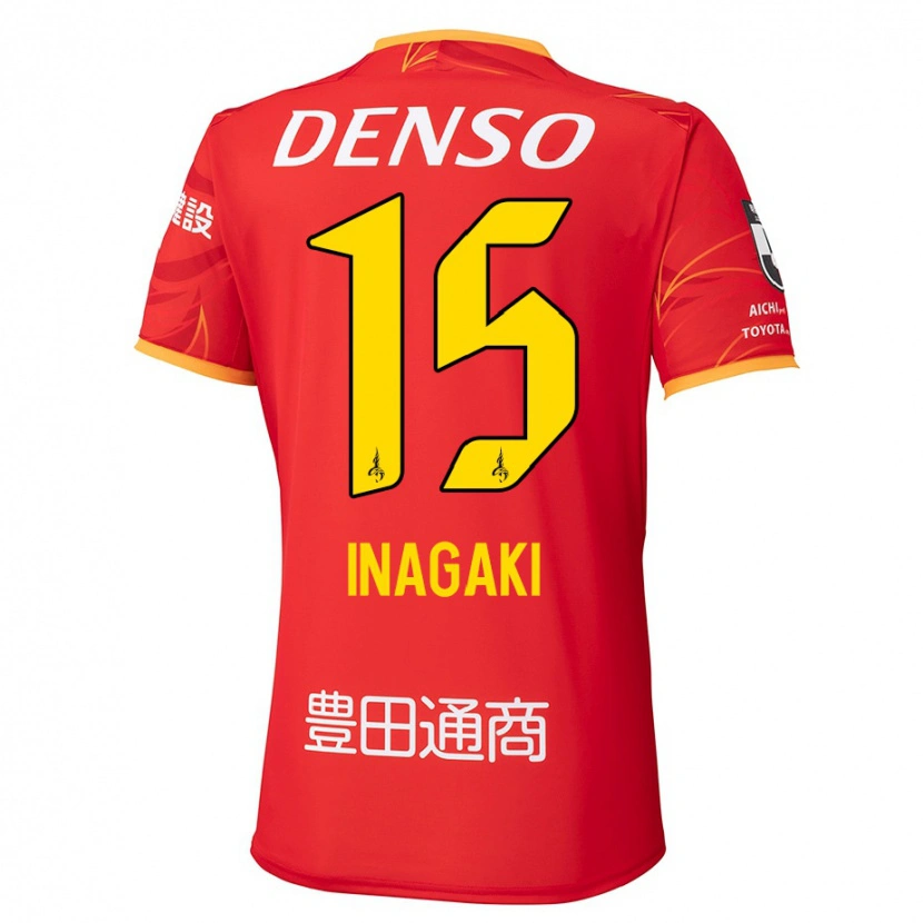 Danxenレディース稲垣祥#15レッド イエローホームシャツ2025/26ジャージーユニフォーム