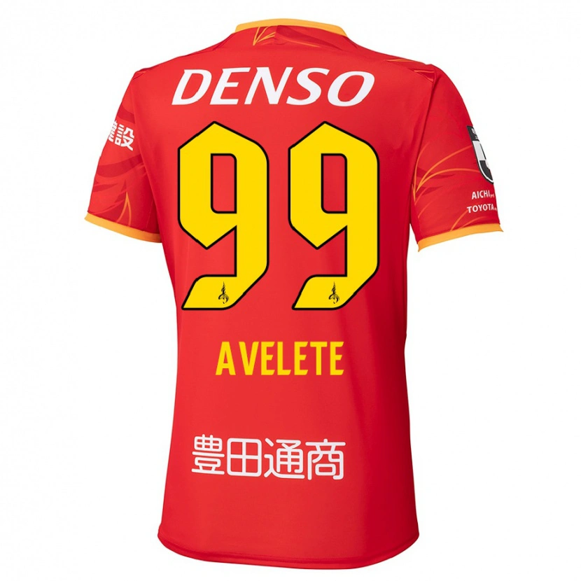Danxenレディースアヴェレーテ・アヤオ・マウト・イーブス#99レッド イエローホームシャツ2025/26ジャージーユニフォーム