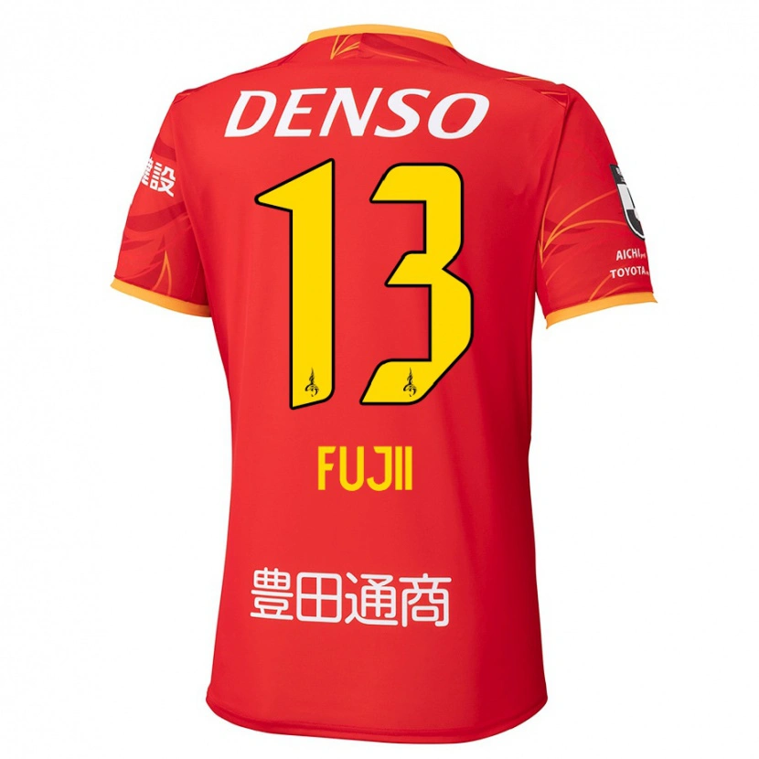Danxenレディース藤井陽也#13レッド イエローホームシャツ2025/26ジャージーユニフォーム