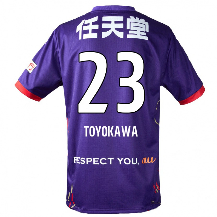 Danxenレディース豊川 雄太#23パープル ホワイト ブラックホームシャツ2025/26ジャージーユニフォーム