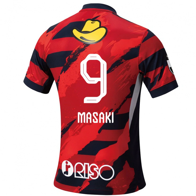 DanxenレディースHiroto Masaki#9レッド ブラックホームシャツ2025/26ジャージーユニフォーム