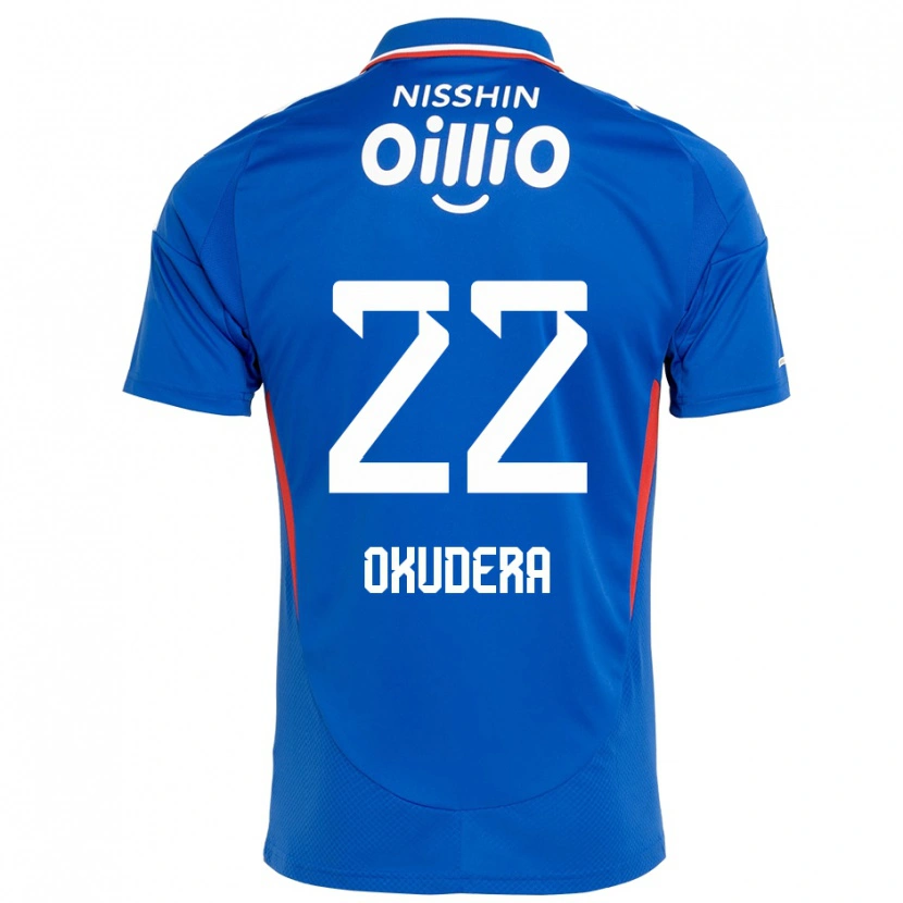DanxenレディースMinato Okudera#22ロイヤルブルー ホワイトホームシャツ2025/26ジャージーユニフォーム