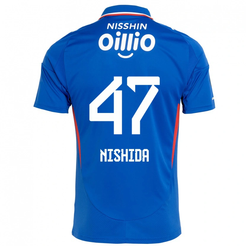 DanxenレディースYusuke Nishida#47ロイヤルブルー ホワイトホームシャツ2025/26ジャージーユニフォーム