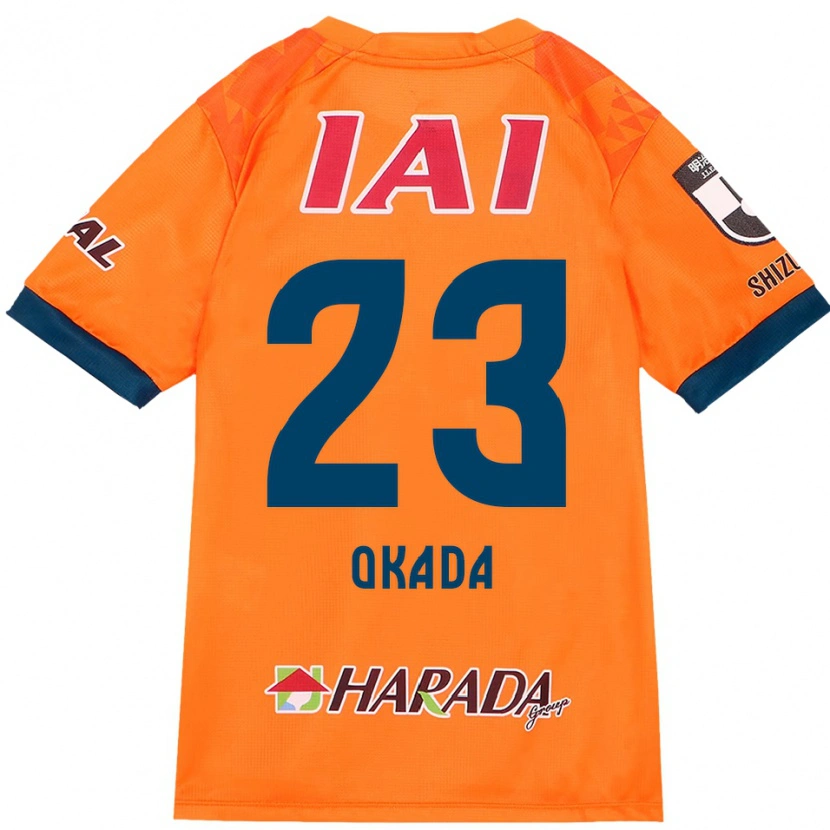 DanxenレディースShu Okada#23オレンジ レッドホームシャツ2025/26ジャージーユニフォーム