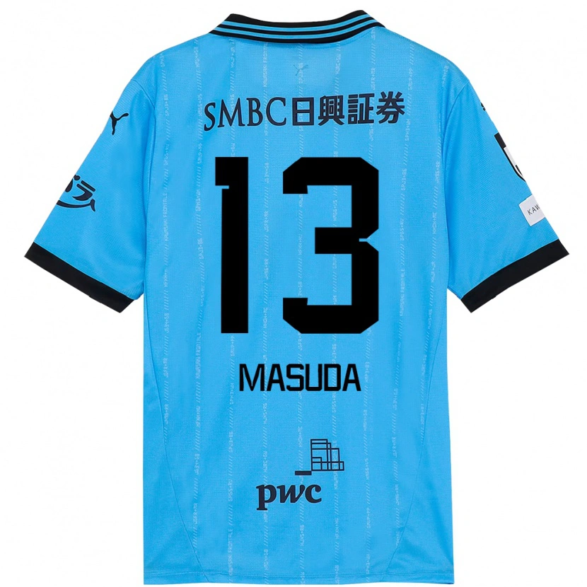 DanxenレディースHinata Masuda#13スカイブルー ブラックホームシャツ2025/26ジャージーユニフォーム