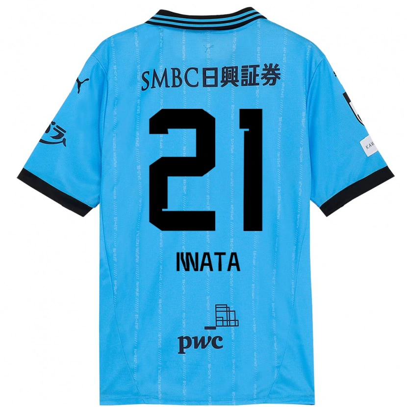 DanxenレディースKantaro Iwata#21スカイブルー ブラックホームシャツ2025/26ジャージーユニフォーム
