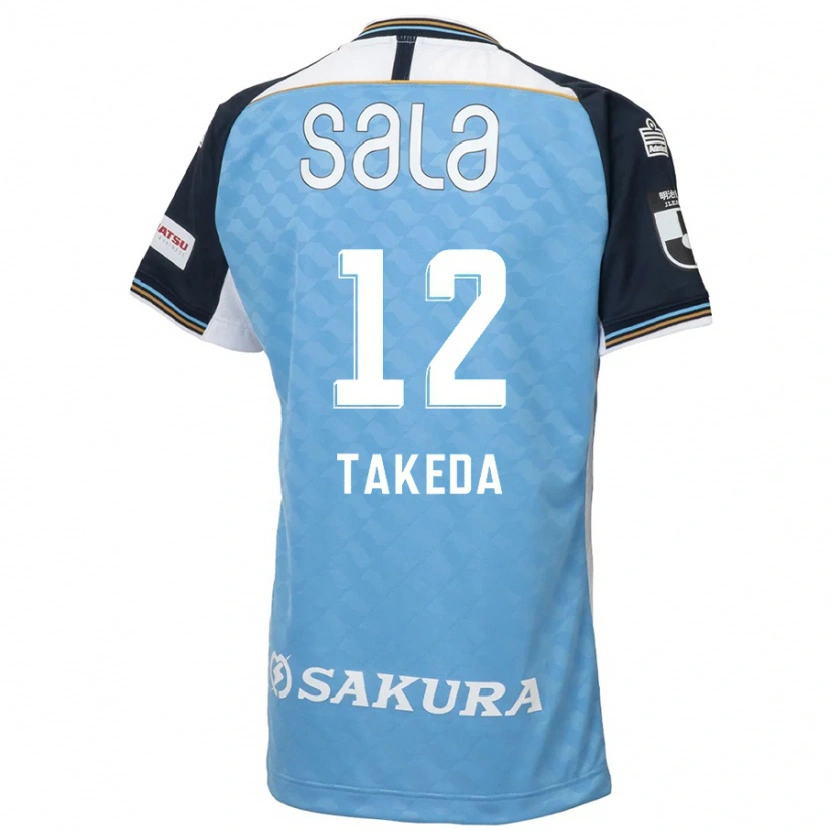 DanxenレディースYusei Takeda#12スカイブルー ブラックホームシャツ2025/26ジャージーユニフォーム