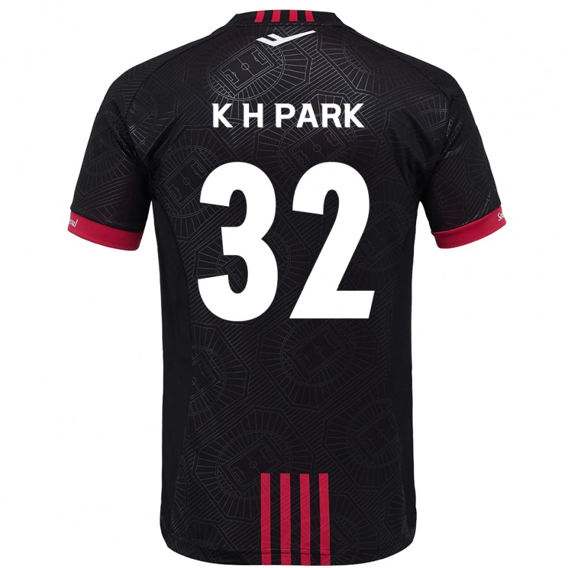 DanxenレディースHan-Kyul Park#32ブラック レッドホームシャツ2025/26ジャージーユニフォーム