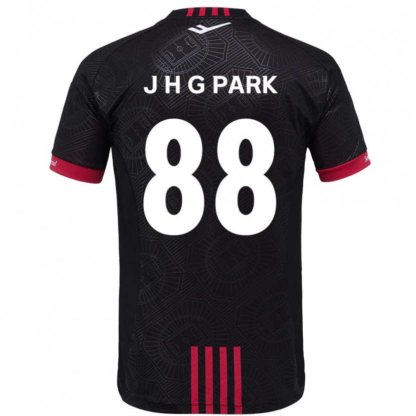 DanxenレディースJang Han-Gyeol Park#88ブラック レッドホームシャツ2025/26ジャージーユニフォーム