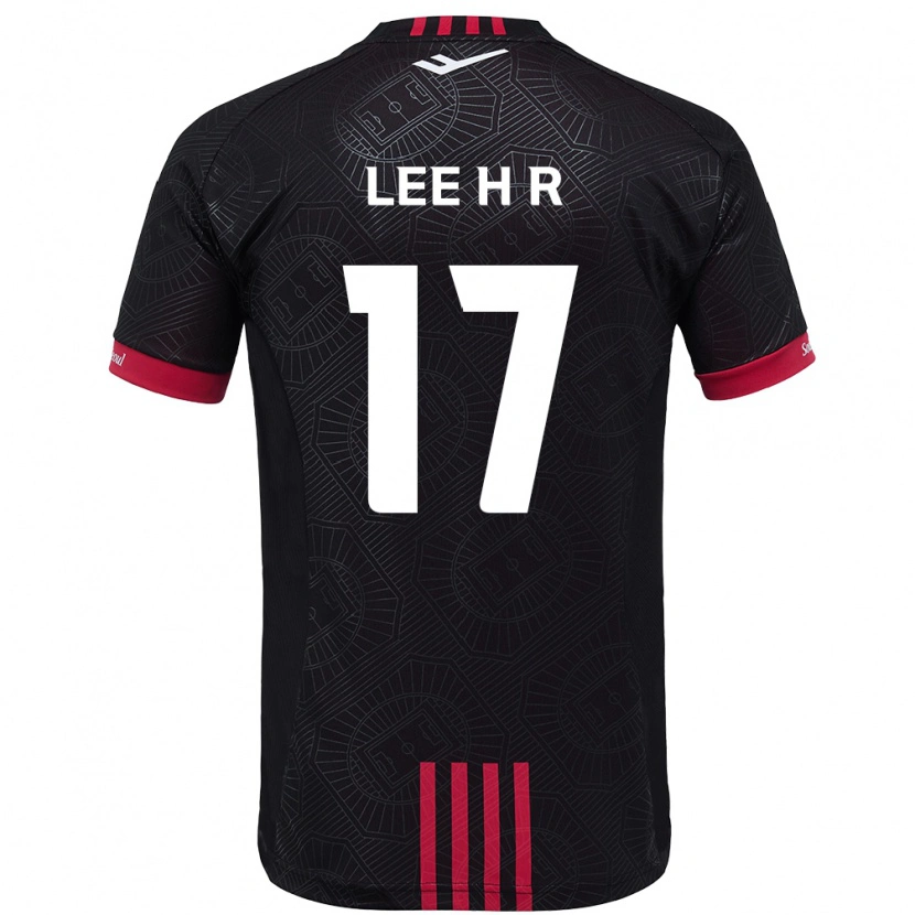 DanxenレディースLee Ha-Rim#17ブラック レッドホームシャツ2025/26ジャージーユニフォーム