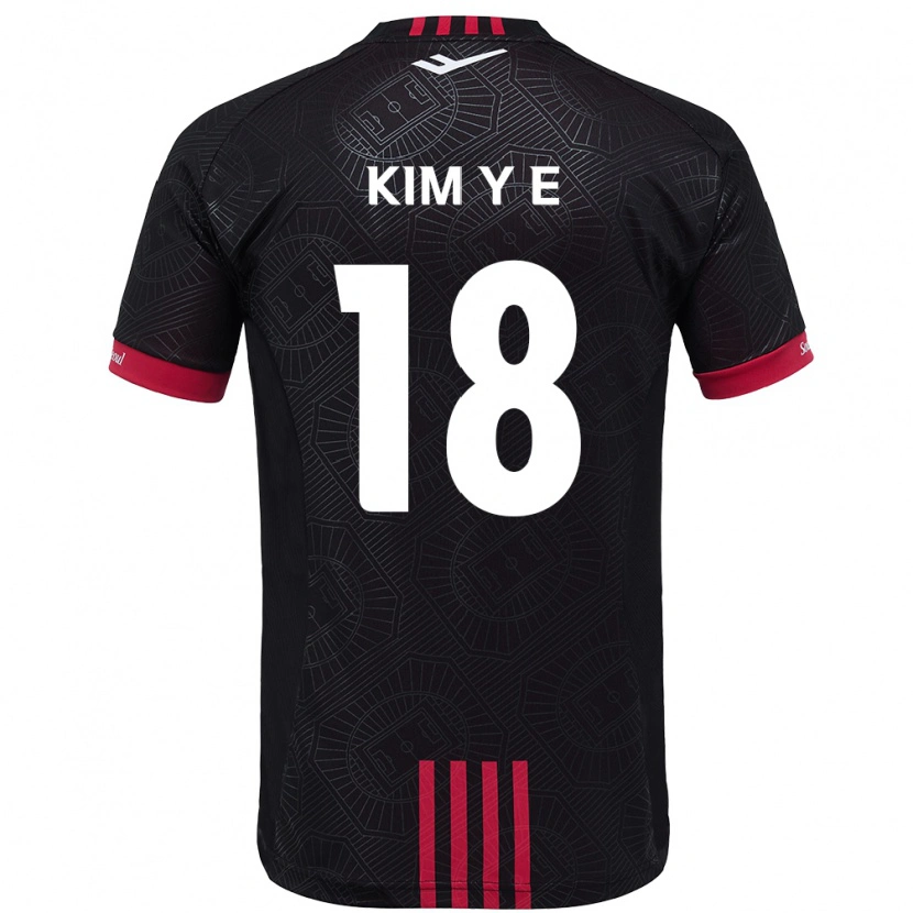 DanxenレディースKim Young-Eun#18ブラック レッドホームシャツ2025/26ジャージーユニフォーム