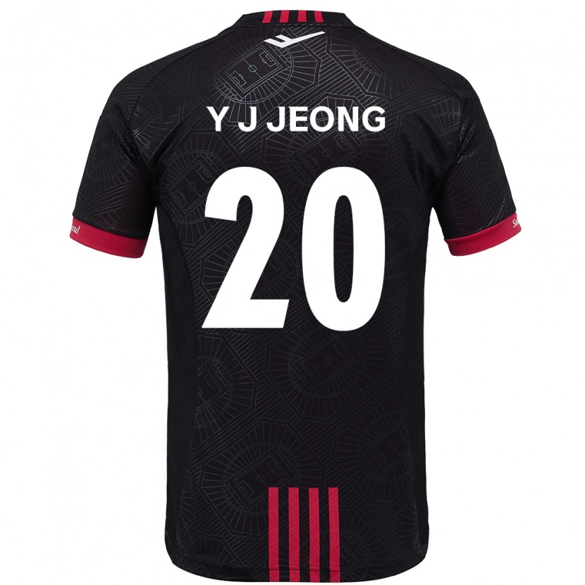 DanxenレディースJe On Gy ユジン#20ブラック レッドホームシャツ2025/26ジャージーユニフォーム