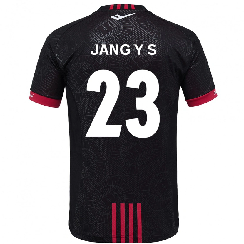 DanxenレディースJang Yoon-Seo#23ブラック レッドホームシャツ2025/26ジャージーユニフォーム