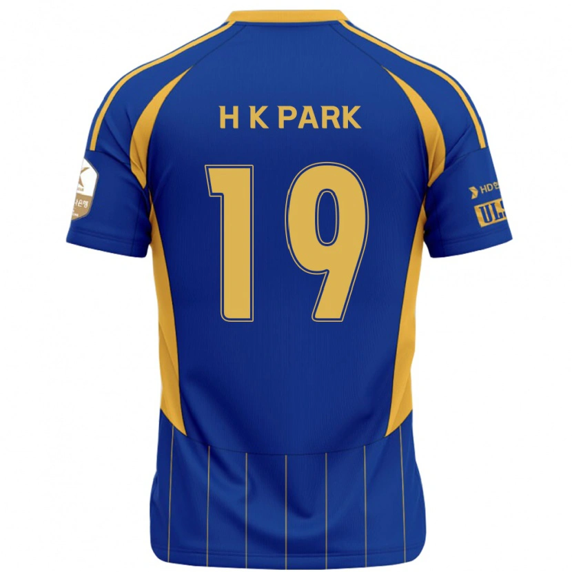 DanxenレディースKang-Hyun Park#19ロイヤルブルー イエローホームシャツ2025/26ジャージーユニフォーム
