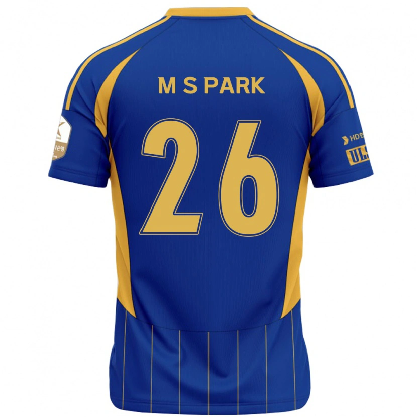 DanxenレディースMin-Seo Park#26ロイヤルブルー イエローホームシャツ2025/26ジャージーユニフォーム