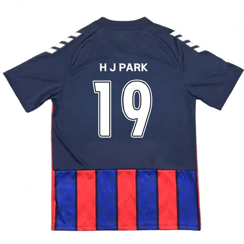 DanxenレディースJun-Hui Park#19ロイヤルブルー レッドホームシャツ2025/26ジャージーユニフォーム
