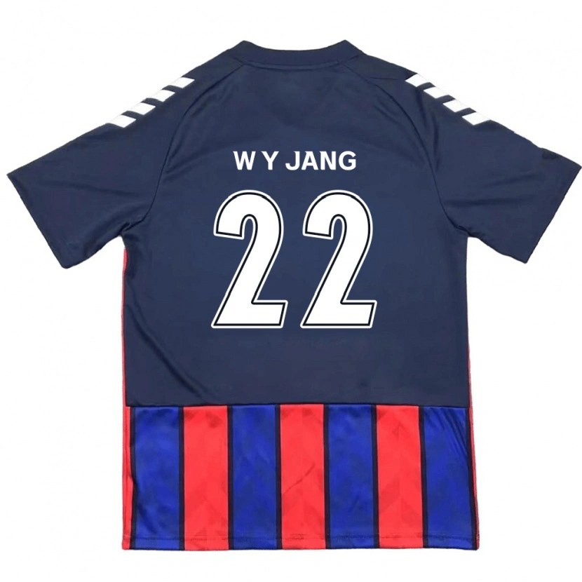 DanxenレディースYoung-Woo Jang#22ロイヤルブルー レッドホームシャツ2025/26ジャージーユニフォーム