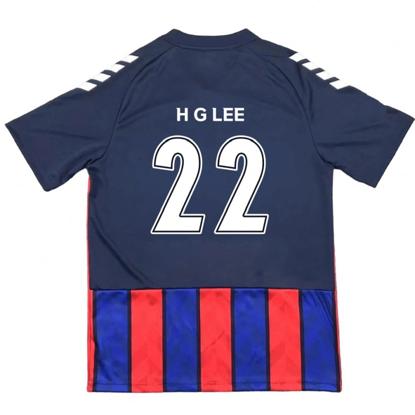 DanxenレディースGwang-Hyeok Lee#22ロイヤルブルー レッドホームシャツ2025/26ジャージーユニフォーム