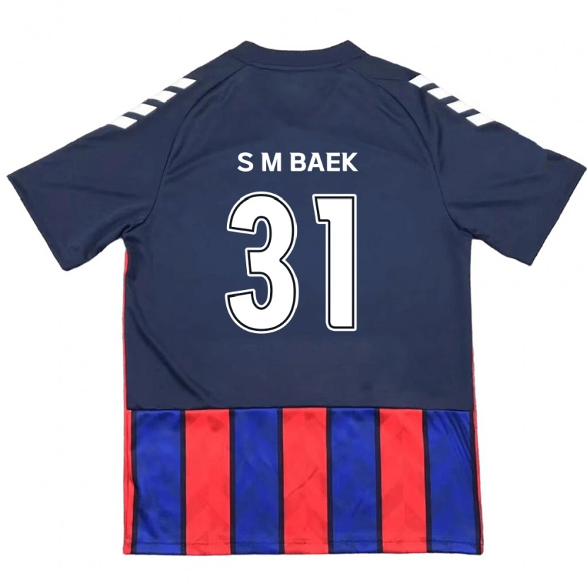 DanxenレディースSeung-Min Baek#31ロイヤルブルー レッドホームシャツ2025/26ジャージーユニフォーム