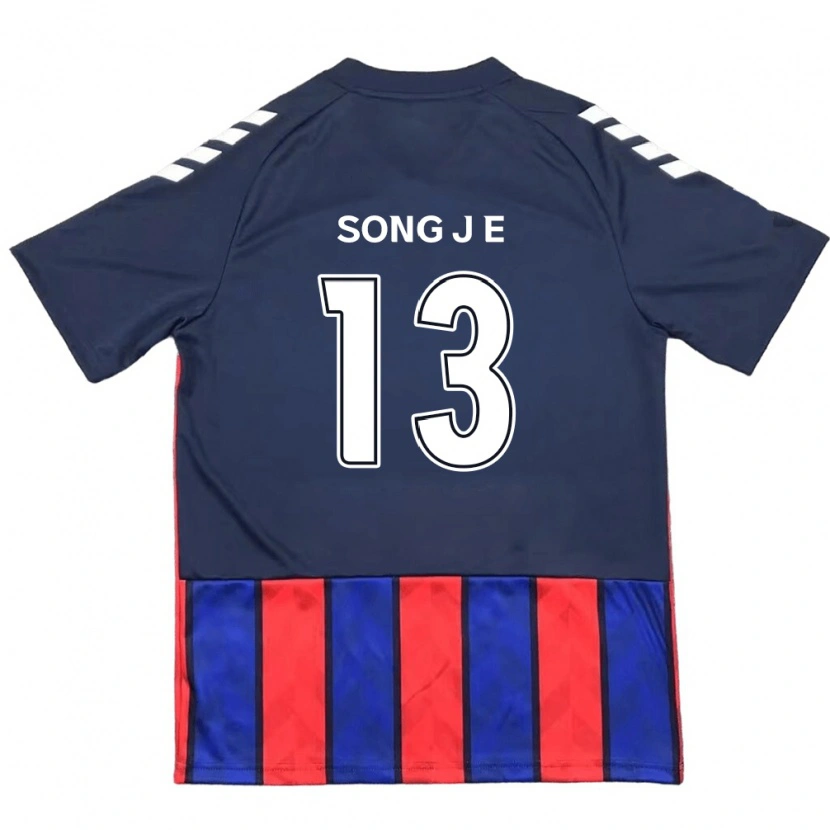 DanxenレディースSong Jae-Eun#13ロイヤルブルー レッドホームシャツ2025/26ジャージーユニフォーム