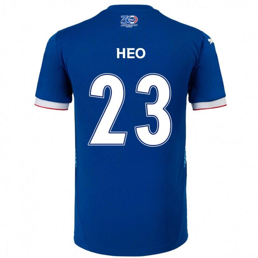 DanxenレディースHwan Heo#23ロイヤルブルー ホワイトホームシャツ2025/26ジャージーユニフォーム