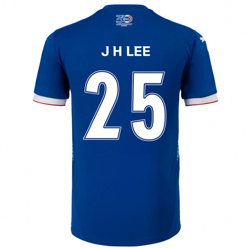 DanxenレディースJin-Hyuk Lee#25ロイヤルブルー ホワイトホームシャツ2025/26ジャージーユニフォーム