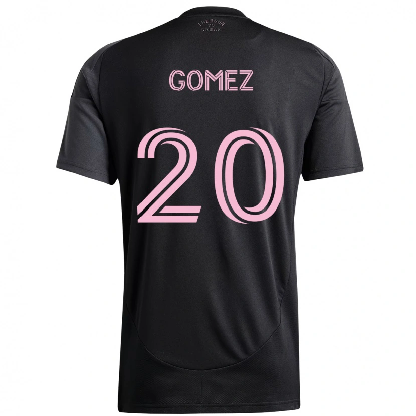 Danxenレディースディエゴ・ゴメス#20ブラック ピンクアウェイシャツ2025/26ジャージーユニフォーム