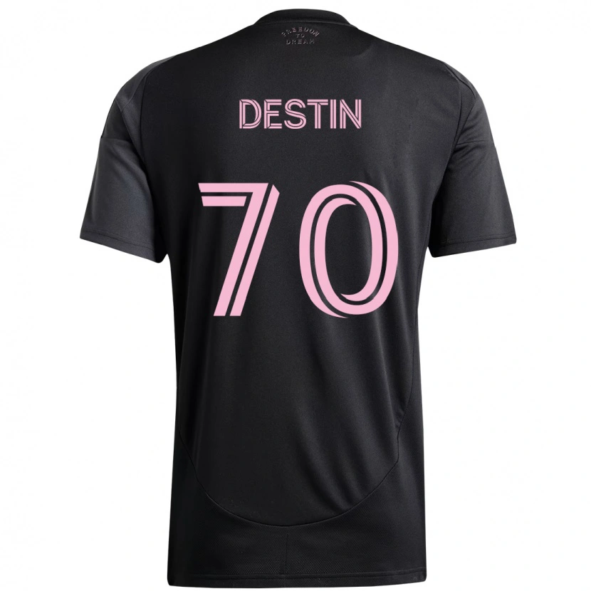 Danxenレディースブライアン・デスティン#70ブラック ピンクアウェイシャツ2025/26ジャージーユニフォーム