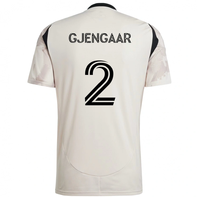 Danxenレディースデニス・ジェンガー#2ベージュ ブラックアウェイシャツ2025/26ジャージーユニフォーム