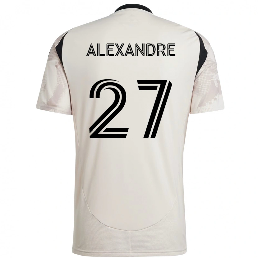 Danxenレディースデビッド・アレクサンダー#27ベージュ ブラックアウェイシャツ2025/26ジャージーユニフォーム