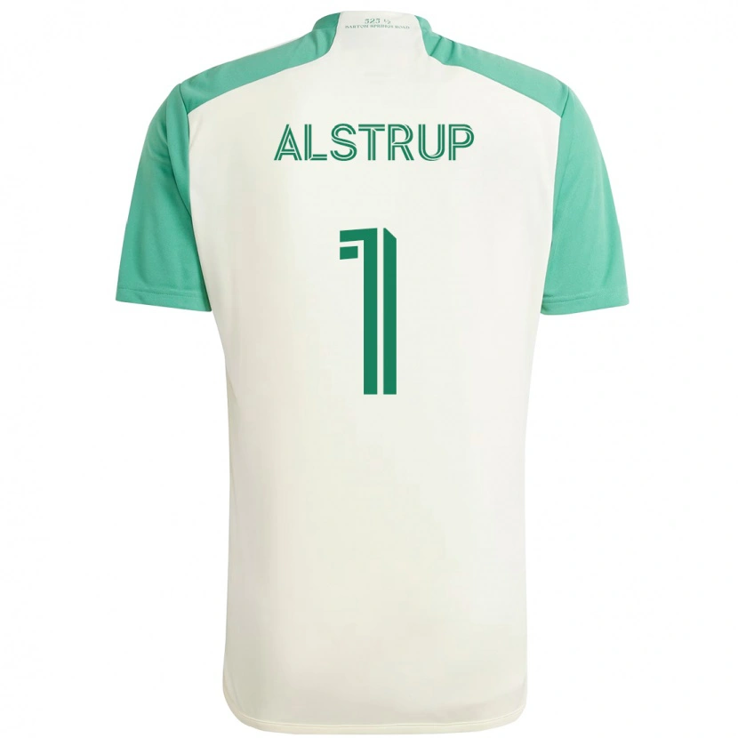 DanxenレディースMarcus Alstrup#1ホワイト グリーンアウェイシャツ2025/26ジャージーユニフォーム