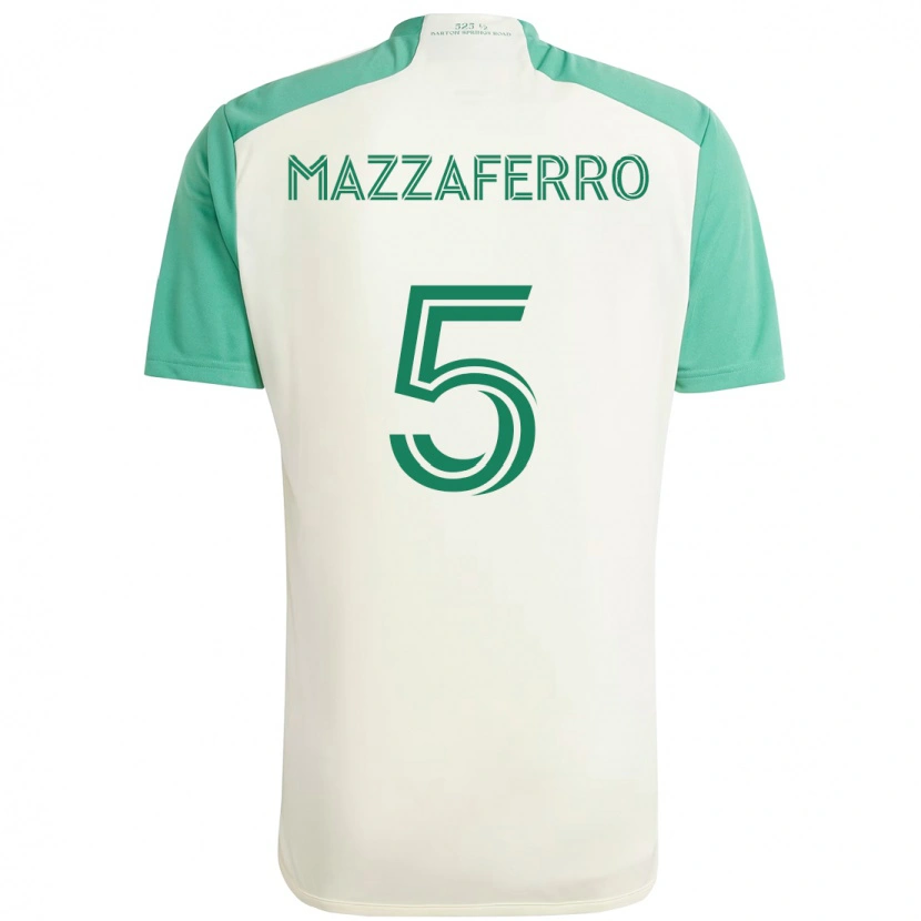 Danxenレディースサルヴァトーレ・マッツァフェロ#5ホワイト グリーンアウェイシャツ2025/26ジャージーユニフォーム