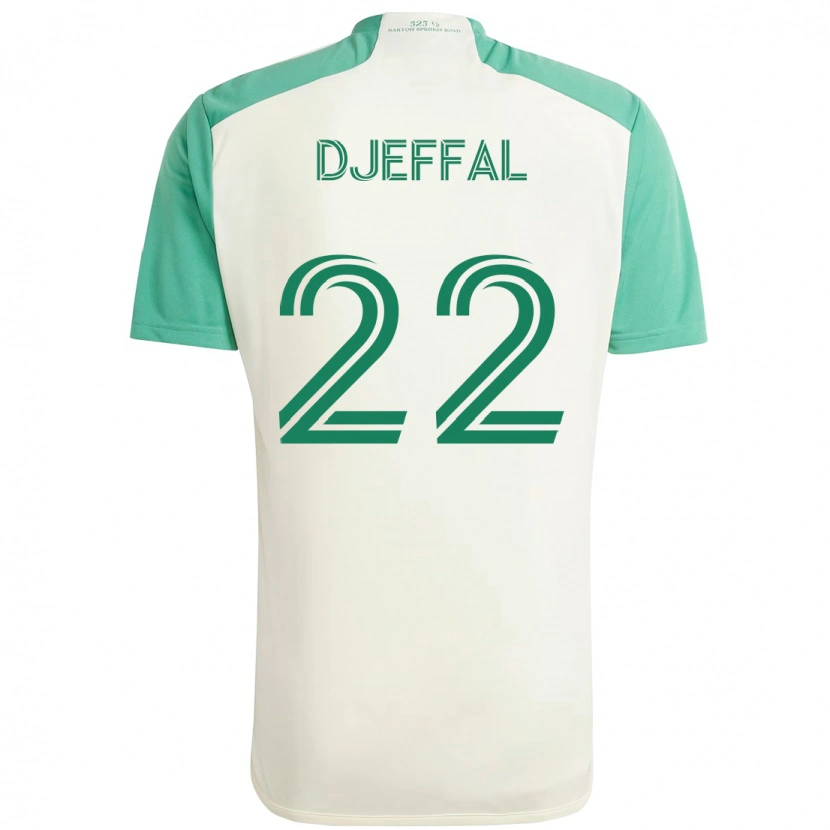 Danxenレディースソフィアン・ジェファル#22ホワイト グリーンアウェイシャツ2025/26ジャージーユニフォーム