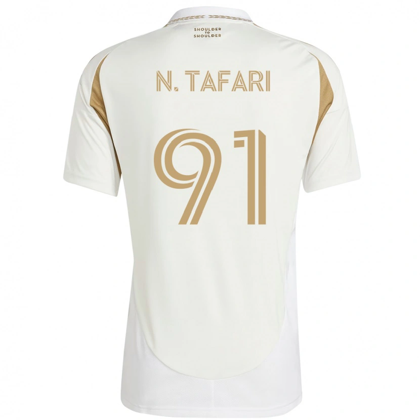 Danxenレディースンコシ・タファリ#91ホワイト ブラウンアウェイシャツ2025/26ジャージーユニフォーム