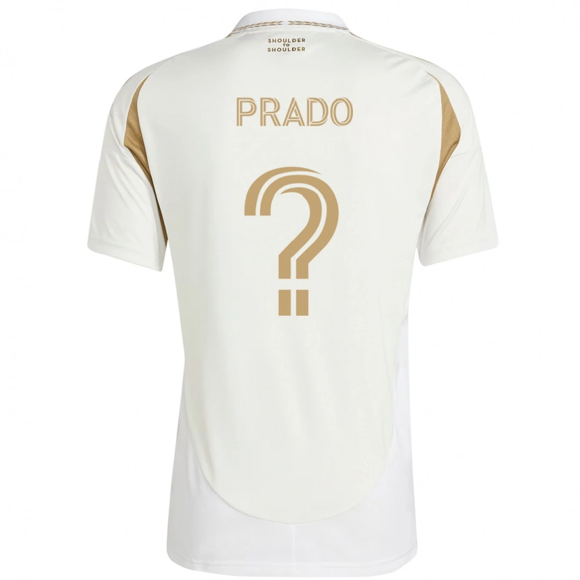 DanxenレディースAbraham Prado#0ホワイト ブラウンアウェイシャツ2025/26ジャージーユニフォーム