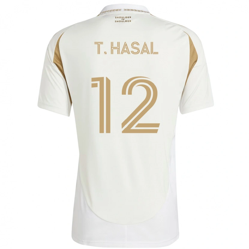 DanxenレディースThomas Hasal#12ホワイト ブラウンアウェイシャツ2025/26ジャージーユニフォーム