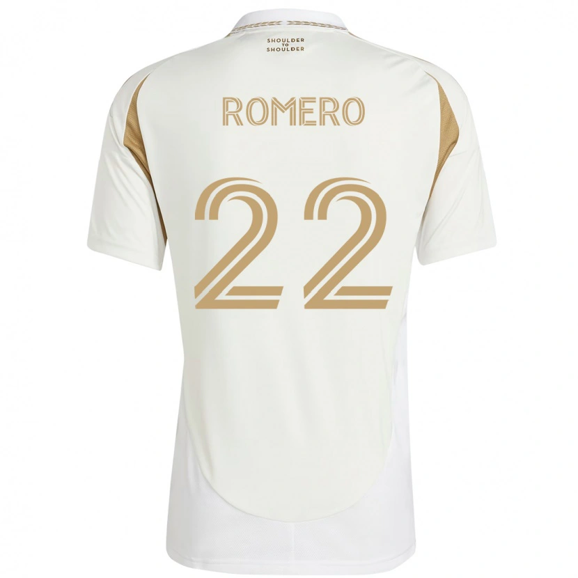 Danxenレディースアブラハム・ロメロ#22ホワイト ブラウンアウェイシャツ2025/26ジャージーユニフォーム