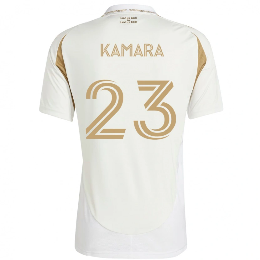 Danxenレディースケイ・カマラ#23ホワイト ブラウンアウェイシャツ2025/26ジャージーユニフォーム