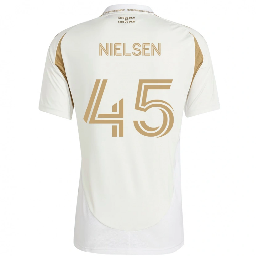 Danxenレディースケニー・ニールセン#45ホワイト ブラウンアウェイシャツ2025/26ジャージーユニフォーム