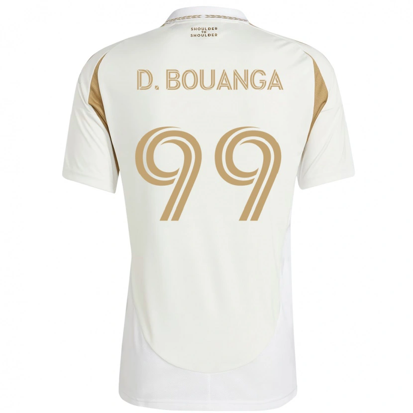 Danxenレディースデニス・ブアンガ#99ホワイト ブラウンアウェイシャツ2025/26ジャージーユニフォーム