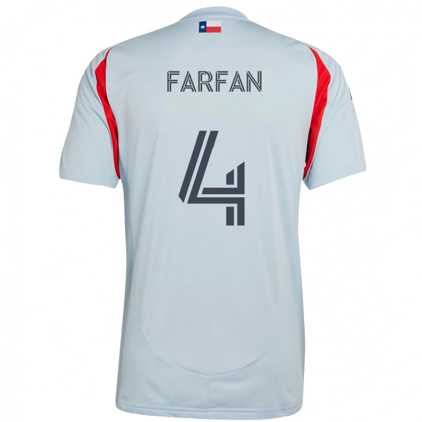 Danxenレディースマルコ・ファルファン#4ライトブルー レッドアウェイシャツ2025/26ジャージーユニフォーム