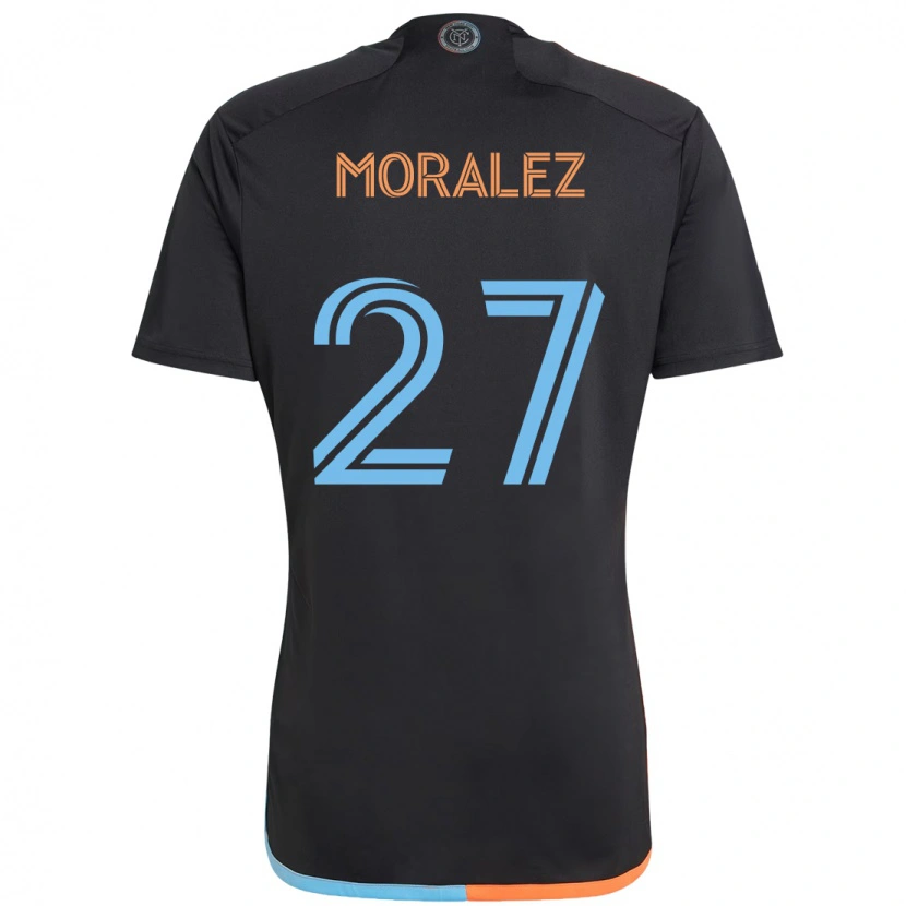 Danxenレディースマキシミリアーノ・モラレス#27ブラック ブルー オレンジアウェイシャツ2025/26ジャージーユニフォーム