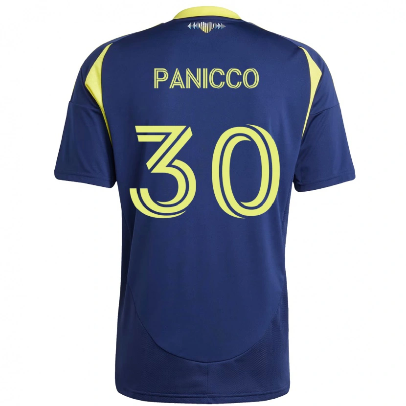 Danxenレディースエリオット・パニッコ#30ネイビーブルー イエローアウェイシャツ2025/26ジャージーユニフォーム