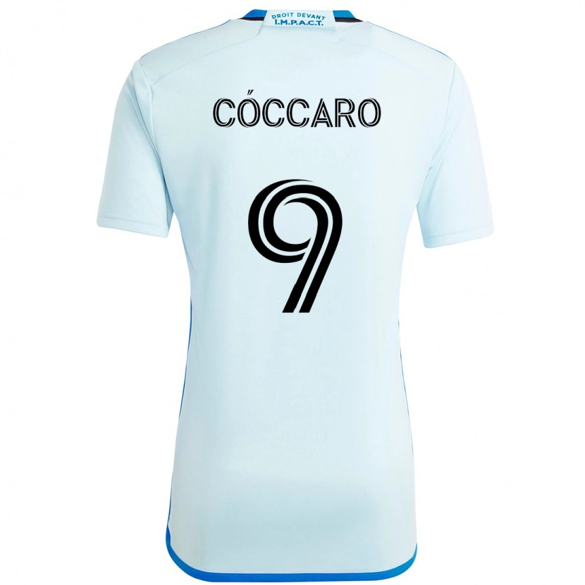 DanxenレディースMatías Cóccaro#9スカイブルー ダークブルーアウェイシャツ2025/26ジャージーユニフォーム