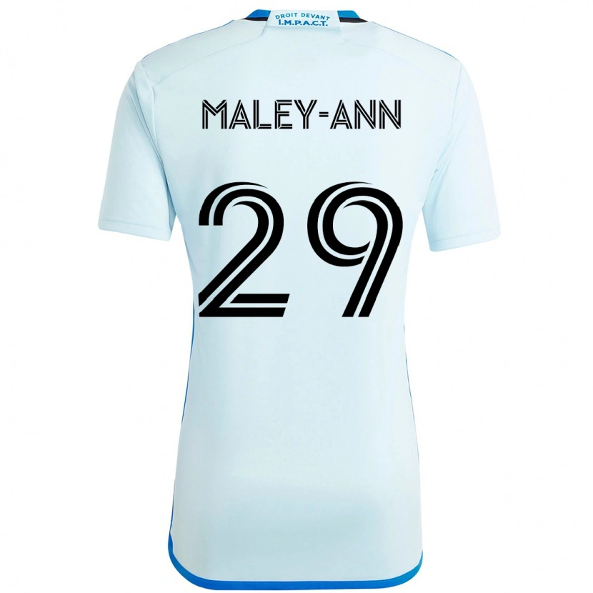 DanxenレディースCaron Maley-Ann#29スカイブルー ダークブルーアウェイシャツ2025/26ジャージーユニフォーム