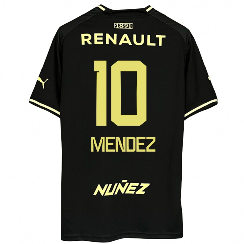 Danxenレディースケビン・メンデス#10ブラック イエローアウェイシャツ2025/26ジャージーユニフォーム