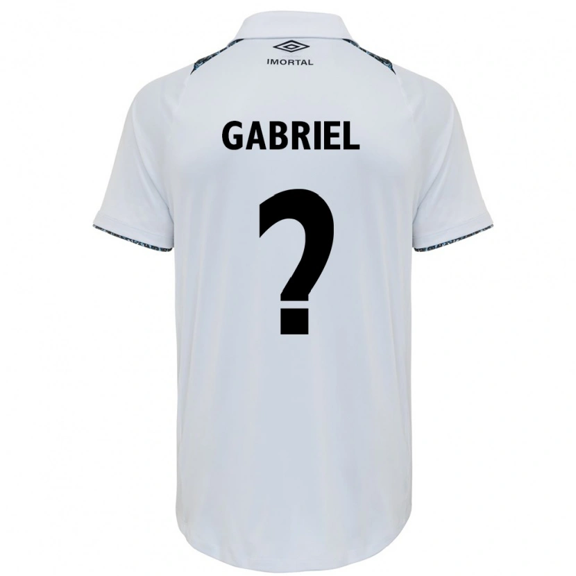 DanxenレディースPedro Gabriel#0ホワイト ブルーアウェイシャツ2025/26ジャージーユニフォーム