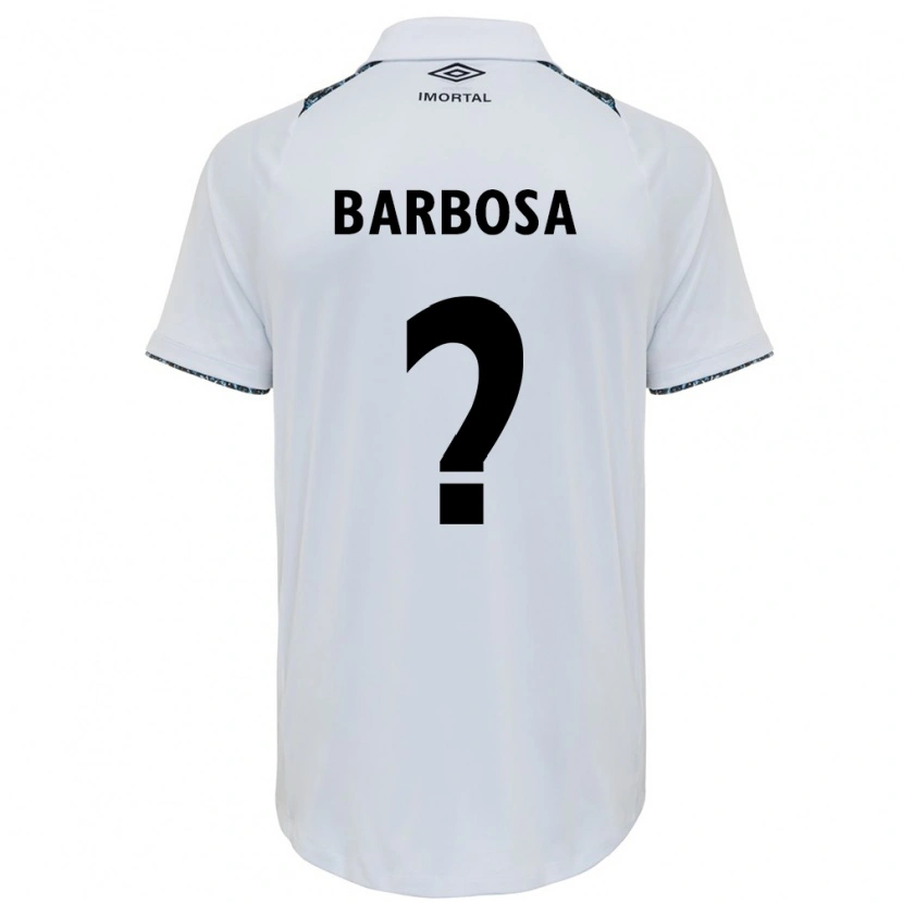 DanxenレディースNatã Barbosa#0ホワイト ブルーアウェイシャツ2025/26ジャージーユニフォーム