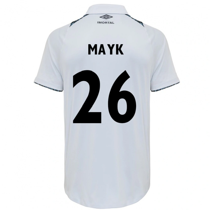 DanxenレディースMayk#26ホワイト ブルーアウェイシャツ2025/26ジャージーユニフォーム