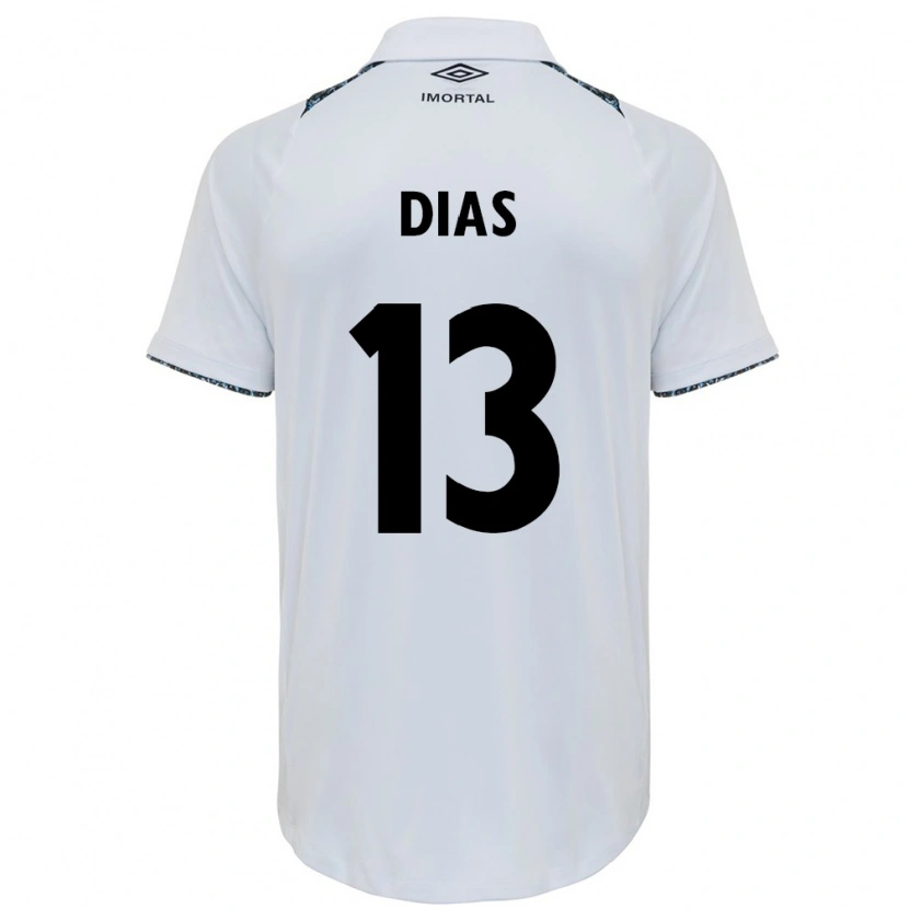 DanxenレディースViviane Aparecida Dias#13ホワイト ブルーアウェイシャツ2025/26ジャージーユニフォーム
